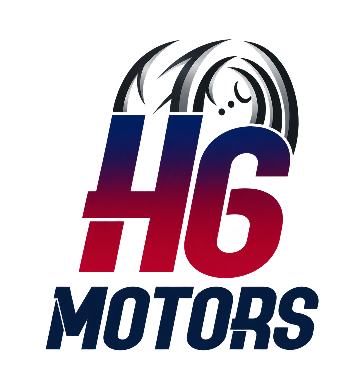 H6 Motors logo with tire design